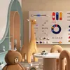 Escritório de Vendas Mesa e Cadeira Infantil Combinação Piso Elevado Shopping Center Área de Brincar Sala de Aula Educação Infantil Mesa de Artesanato Retangular