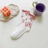 Calcetines de Oso Rosa para Mujer, Calcetines Finos de Algodón de Media Caña para Primavera y Verano, Calcetines Largos de Encaje para Niñas con Diseño Lindo y Moderno de Oso Fresa