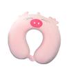 Almohada Portátil de Espuma Viscoelástica de Dibujos Animados en Forma de U Almohada de Viaje de Felpa Almohada para el Cuello Almohada Bordada en Forma de U Almohada de Viaje de Terciopelo Cristal Personalización