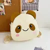 Nueva Bolsa Infantil Niños y Niñas Dibujo Animado Panda Gran Capacidad Mochila Casual Moda para Niñas Bolso Cruzado para Exteriores Moderno