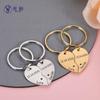 Llavero de amor personalizado POD con combinación de apellidos y pareja en forma de corazón, especial para empalmar transfronterizos