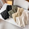 Pedido Japonês~Novidade Primavera 2024 Calça Cargo Feminina com Cintura Elástica, Cordão, Bolsos Grandes e Calça Longa Estilo Jogger S468583