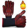 Amazon guantes aramidicos resistentes a altas temperaturas para BBQ anti-escaldaduras aislamiento térmico ignífugos a prueba de fuego silicona doble capa para hornear chimenea horno