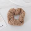 Estilo Coreano Outono e Inverno Novo Anel de Cabelo de Pelúcia Fleece de Urso Cabelo de Intestino Grosso Simples Estilo Francês Retro Corda para Prender Cabelo Acessórios para Cabelo para Mulheres