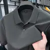 2026 Verano Nuevo Estilo Camiseta de Manga Corta de Algodón Puro Polo de Cuello Camisero de Manga Corta de Verano Top de Manga Corta de Color Puro