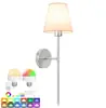 Lámpara de pared Tosna con mosaico de conchas vintage, lámpara de mesita de noche para dormitorio, iluminación decorativa creativa de lujo ligero para sala de estar, tela y hierro