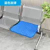 Funda de Silla de Fila Acero Inoxidable Cojín de Silla Sofá Cojín de Asiento de Espera Respaldo Integrado Felpa Asiento de Silla de Hierro Público Funda