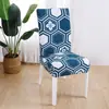 Funda de Silla Universal de una Pieza Simple Personalizada Funda de Taburete Tela Elástica Funda de Silla de Comedor Funda de Respaldo de Silla de Hotel