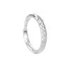 Anillo de Plata Pura S999 Caminar Contigo Anillo de Pareja para Hombres y Mujeres 2024 Nuevo Anillo de Pareja Original Anillo