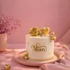 Decoración de Pastel de Acrílico Estilo Ins Transfronterizo para el Día de la Madre, Decoración Lateral de Pastel de Acrílico Feliz Día de la Madre