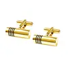 Set de 6 Mancuernillas Transfronterizo Nuevo Cuadradas Redondas Grabadas Barniz de Horneado Mancuernillas Camisa de Negocios Traje Mancuernillas Hombre