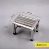 Taburete Pequeño Impermeable de Acero Inoxidable, Taburete de Ducha para Baño, Taburete para Recolección de Verduras, Taburete Engrosado, Taburete Alto para Banco de Trabajo en Fábrica y Hogar