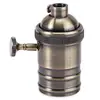 Portalámparas e27 Spot Rosca Aluminio Fundido a Presión Perilla Cromada Interruptor Portalámparas edison Retro Portalámparas e26