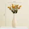 Vaso Cerâmico Simples Shumen, Novo Estilo Chinês Luxo Leve Decoração para Casa para Sala de Estar e Sala de Jantar, Ornamento de Mesa, Arranjo de Flores, Recipiente para Flores Hidropônicas