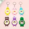5605 # Llavero de Flotador Lindo Animales de Dibujos Animados Muñeco de Goma Blanda Accesorios Llavero Regalo Accesorios para Zapatos y Ropa
