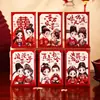 Noiva Criativa Jogo de Bloqueio de Casamento em Estilo Ocidental Chinês Especial Pequeno Envelope Vermelho Presente de Casamento Li é um Personagem de Desenho Animado