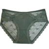 Ropa Interior Sexy Pura Semitranslúcida con Encaje y Lazo para Mujer, de Alta Elasticidad, Cómoda, con Entrepierna de Algodón, Calzones de Estilo Francés para Mujer