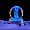 Atacado transfronteiriço casais dançantes gravação a laser estéreo 3D esfera de cristal luz quente estrela curativa luz noturna presente