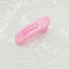 Clipe de Ervilha de Plástico de 4cm, Presilha Lateral Doce Feminina em Formato de Coração com Dentes Duplos para Franja e Cabelo Quebrado, Grampo de Cabelo, Presilha Bico de Pato