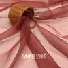 Tela de Organza 2020D Hilo Ruyi Mate Transparente Ligeramente Rígida Accesorios de Encaje Bordado Tela para Empaque de Regalos