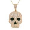 Joias Xuping Colar Caveira Diamante Completo Transfronteiriço Amazon Estilo Europeu e Americano Hip-Hop Liga de Cobre e Zinco Acessórios da Moda