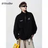Moletom Pesado com Meio Zíper para Homem, Moletom de Outono e Inverno, Roupa de Baixo Masculina, Jaqueta Turtleneck Masculina de Manga Longa para Outono
