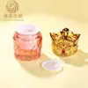 En stock: Botellas de 30-120 ml con tapa de corona, Botellas dispensadoras de vidrio redondas y rectas de 100 ml, Frascos de crema de 50 g/30 g para productos de cuidado de la piel