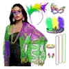 Fiesta de Carnaval Europea Disfraces de Mardi Gras Ropa de Carnaval Conjunto de Chal para Mujer