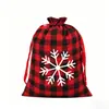Bolsas de Algodón con Cordón, Bolsas para Empaque de Regalos Navideños, Bolsas de Tela con Cordón, Bolsas de Algodón para Almacenamiento de Dulces Transfronterizas