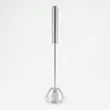 Batedor de Ovos Semi-Automático de Aço Inoxidável para Cozinha e Panificação, Mixer de Creme e Ovos, Fouet Manual Doméstico Atacado