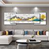 Pintura Decorativa Moderna de Lujo Ligero para Sala de Estar, Tridimensional, Incrustada con Diamantes, para Pared de Fondo de Sofá, Colgante, Atmósfera Luminosa, Tres Murales Superpuestos