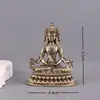 Buda de la Longevidad de Xizang Latón Mesa Ofrenda Estatua Religiosa Vintage Estatua de Buda Bodhisattva Artesanías de Cobre Creativas Adorno