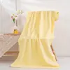 Toalla de Terciopelo Coral Rayada Absorbente Suave Engrosada Juego de Toallas Toalla Facial para Pareja Toalla de Baño de Uso Diario para Adultos