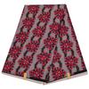 Tecido de poliéster com estampa batik étnica africana, tecido de florzinha geométrica dupla face, fornecimento para e-commerce transfronteiriço, em estoque, atacado