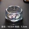 Cinzeiro de Cerâmica Estilo Chinês com Acabamento Dourado Criativo Cinzeiro de Porcelana Cinzeiro de Mesa para Hotel de Luxo Personalizável LO