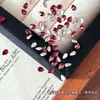 Pedras de strass para nail art com zircônia de base reta em formato de gota d'água, pedras de strass facetadas irregulares brilhantes em formato de flor para decoração de unhas