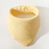 Productos maternos e infantiles transfronterizos toalla de saliva de algodón para recién nacido babero triangular para bebé cuello falso para bebé bolsillo para arroz