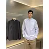 Nova Estilo Primavera e Outono Simples, Elegante e Leve Camisa de Manga Longa com Gola Alta para Homens, Camisa Casual Popular Slim para Homens