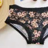 Precio Especial de Evento Pinkgirl Calzones Triángulo para Mujer con Ribete de Encaje, Nylon Elástico, Estampados, Secado Rápido, Directo de la Fábrica Fuente