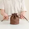 Bolsa para Taza de Té, Bolsa Multifuncional de Almacenamiento de Cuero para Tetera, Bolsa para Set de Té de Viaje con Taza Rápida, Bolsa Portátil, Accesorios Engrosados