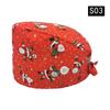 Gorro Quirúrgico Transfronterizo Algodón Color Sólido Correa Estampada Ajustable Unisex para Enfermera de Quirófano Gorro para Odontólogo Oral
