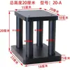 Suporte de caixa de som, suporte de áudio, estante, suporte de chão de ferro totalmente metálico para sala de home theater audiovisual de mesa