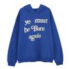 KANYE KANYE Ropa de Calle Europea y Americana Sudadera de Espuma CPFM Reborn Holgada Suéter con Capucha de Manga Larga Moda