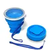 Taza Plegable de Silicona de Grado Alimenticio del Fabricante, Taza Cuadrada Portátil para Viajes al Aire Libre, Taza Retráctil para Cepillo de Dientes, Taza para Enjuague Bucal
