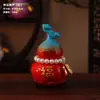 Novo Ornamento de Cabacinha Auspiciosa Estilo Chinês com Pingente de Pérola Mini Estatueta de Mesa Escritório em Casa Pequeno Presente da Sorte