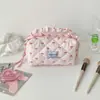 Bolsa de Armazenamento Xadrez Cereja Pequeno de Aparência Sofisticada Bolsa de Papelaria Grande Capacidade para Estudante Estojo Porta-Lápis Bolsa de Armazenamento de Material para Caderno Portátil
