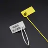 Sello de plástico desechable ropa zapatos anti-falsificación hebilla de bolsa no ajustable etiqueta sello candado antirrobo señal etiqueta brida de cable