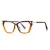 Gafas Anti-Luz Azul 2272 Dulce Progresivas Color Tr Montura Óptica para Mujer Lisas Versátiles Planas Fábrica Stock Listo