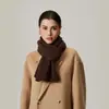 Bufanda de Cachemira al 10% y Lana al 90% para Mujer, Otoño e Invierno, Cálida, de Gama Alta, Estilo Coreano, Calentador de Cuello de Punto Versátil, Venta al por Mayor