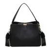 Otoño 2026 Nuevo Bolso Cubo de Mano de Color Sólido a la Moda Bolso Cruzado de Hombro Único de Gran Capacidad de Color Sólido para Mujer